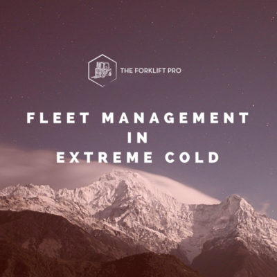Forklift management in cold